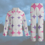Pink Star Pattern Pajama Set - Purple and Pink Geometric Design | Our Phoenix Rise