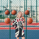 Womens Patriotic Hoodie Dress Detailed View 9 | Our Phoenix Rise