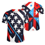 Mens Patriotic Baseball Jersey Detailed View 3 | Our Phoenix Rise
