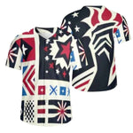Mens Patriotic Baseball Jersey Detailed View 8 | Our Phoenix Rise