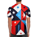 Mens Patriotic Baseball Jersey Detailed View 5 | Our Phoenix Rise