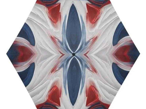 "Patriotic Swirl" Automatic Umbrella | Iron Phoenix GHG