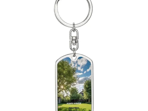 Puppy Power Personalized Dog Tag Keychain - Iron Phoenix GHG