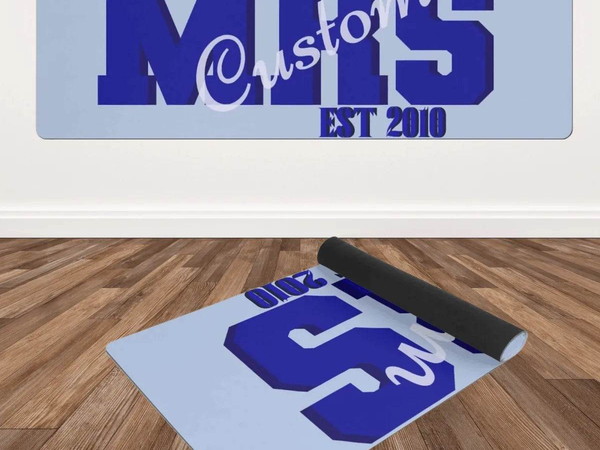 Personalized Yoga Mat | Custom Name or Word Gift - Iron Phoenix GHG