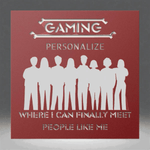 Personalized Gamer Room Metal Sign Detailed View 10 | Our Phoenix Rise