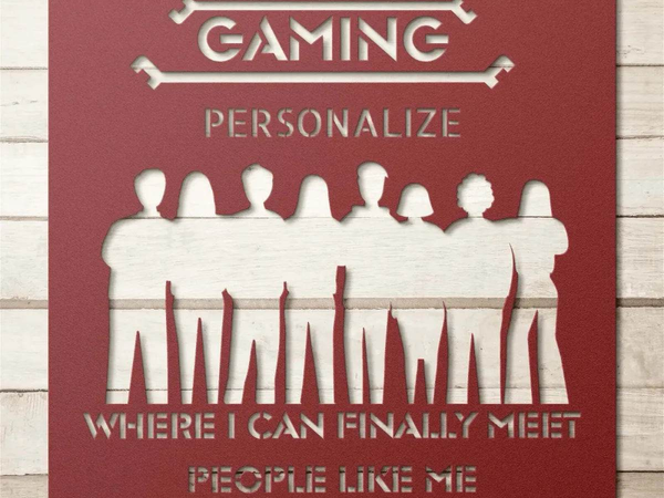 Personalized Gamer Room Metal Sign| Iron Phoenix GHG - Iron Phoenix GHG