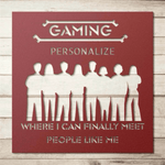 Personalized Gamer Room Metal Sign Detailed View 4 | Our Phoenix Rise
