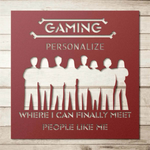 Personalized Gamer Room Metal Sign| Iron Phoenix GHG - Iron Phoenix GHG