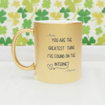 Personalized Metallic Mug - Romantic Wedding or Valentine’s Gift for Gamers - Iron Phoenix GHG
