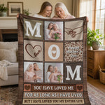 Personalized Mothers Day Photo Blanket - Custom gift display on couch | Our Phoenix Rise