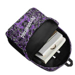 Custom Purple Backpack | Personalized Gamer School Bag
