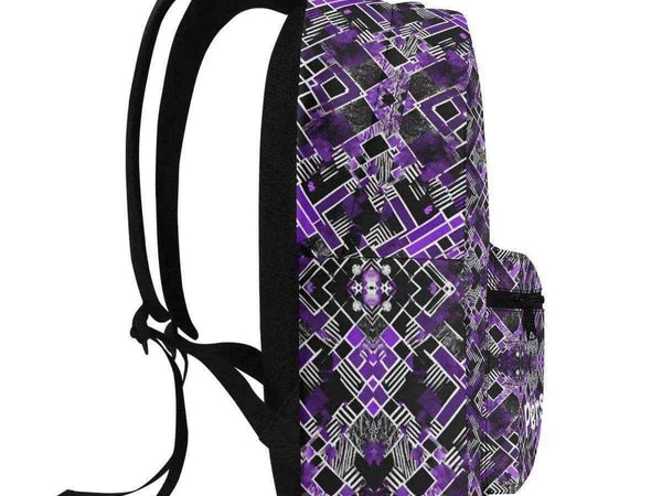 Custom Purple Backpack | Personalized Gamer School Bag