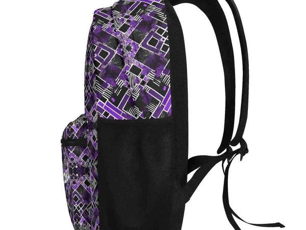 Custom Purple Backpack | Personalized Gamer School Bag