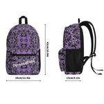 Custom Purple Backpack | Personalized Gamer School Bag