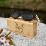 Personalized Wooden Sunglasses | Box - Unique Stylish Accessory - Iron Phoenix GHG