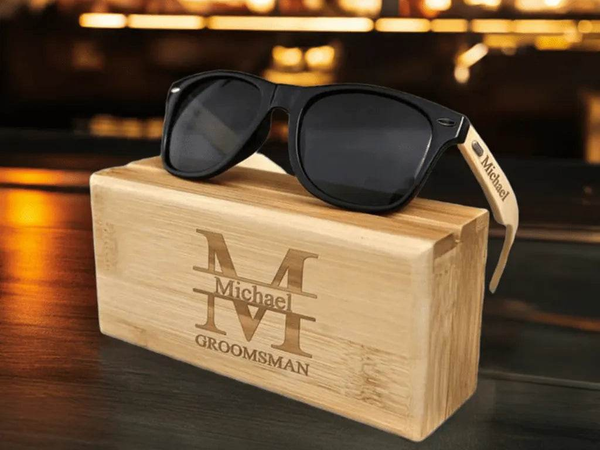 Personalized Wooden Sunglasses | Box - Unique Stylish Accessory - Iron Phoenix GHG