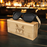 Personalized Wooden Sunglasses | Box - Unique Stylish Accessory - Iron Phoenix GHG