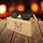 Personalized Wooden Sunglasses - Detail 13 | Box - Unique Stylish Accessory - Iron Phoenix GHG
