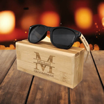 Personalized Wooden Sunglasses | Box - Unique Stylish Accessory - Iron Phoenix GHG