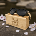 Personalized Wooden Sunglasses - Detail 9 | Box - Unique Stylish Accessory - Iron Phoenix GHG