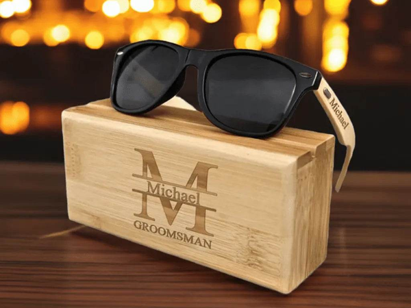 Personalized Wooden Sunglasses | Box - Unique Stylish Accessory - Iron Phoenix GHG