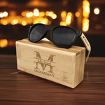 Personalized Wooden Sunglasses - Detail 14 | Box - Unique Stylish Accessory - Iron Phoenix GHG