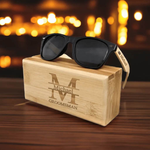 Personalized Wooden Sunglasses | Box - Unique Stylish Accessory - Iron Phoenix GHG