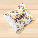 Personalized Fish Shaped Cat Mat with Tiger Print - Non-Slip Back Detail | Our Phoenix Rise