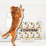 Personalized Fish Shaped Cat Mat with Tiger Print - Angled View | Our Phoenix Rise