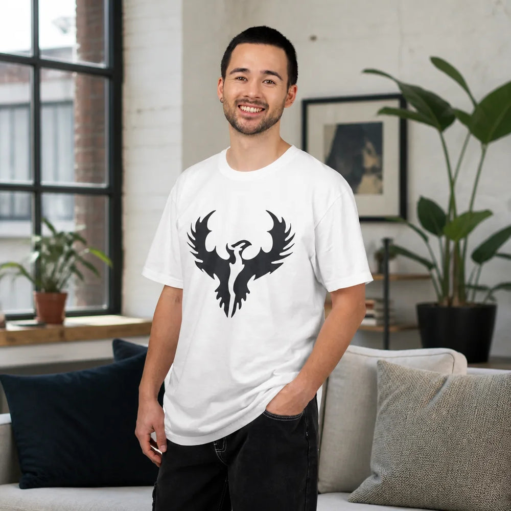 Minimalist Phoenix Graphic Tee White M-3XL