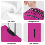 Pink Gamer Luggage Cover | Family Rules Travel Protector