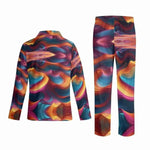 Colorful Wave Pajama Set - Back view with shirt and pants | Our Phoenix Rise