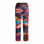 Abstract Wave Pajama Set | Colorful Artistic Loungewear - Iron Phoenix GHG