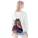 Colorful Wave Pajama Set - Front view with vibrant abstract print | Our Phoenix Rise