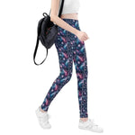 Cosmic Print Leggings Galaxy - Front pose, slight angle | Our Phoenix Rise