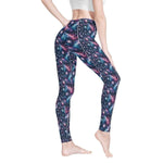 Cosmic Print Leggings Galaxy - Side view | Our Phoenix Rise