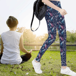 Cosmic Print Leggings Galaxy - Waistband and top detail | Our Phoenix Rise