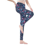 Cosmic Print Leggings Galaxy - Dynamic leg lift pose | Our Phoenix Rise
