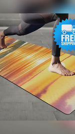 Nature inspired Customized Yoga Mat  4mm Rubber Yoga Mat