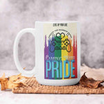 Pride Gaming Coffee Mug - close up of rainbow gaming controller art | Our Phoenix Rise