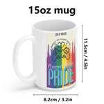 Pride Gaming Coffee Mug - four panel view, various angles of design | Our Phoenix Rise