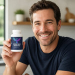 Probiotic 40 Billion with Prebiotics bottle - close up in human hand | Our Phoenix Rise