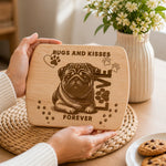 Pugs and Kisses Decorative Wood Board - Lifestyle Kitchen Setting | Our Phoenix Rise