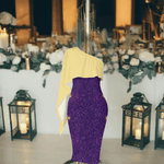 "Cosmic Flare" One-Shoulder Formal Dress - Perfect Gift for Gamers - Iron Phoenix GHG