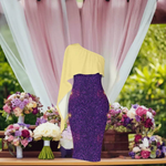 "Cosmic Flare" One-Shoulder Formal Dress - Perfect Gift for Gamers - Iron Phoenix GHG