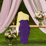 "Cosmic Flare" One-Shoulder Formal Dress - Perfect Gift for Gamers - Iron Phoenix GHG