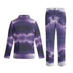 Purple Geometric Pajama Set - Pants with adjustable waistband | Our Phoenix Rise