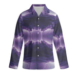 Purple Geometric Pajama Set - Model seated casual pose | Our Phoenix Rise