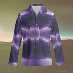 Purple Geometric Pajama Set - Relaxed fit model front | Our Phoenix Rise