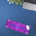 Personalized Purple Gaming Desk Mat - Custom Gamer Tag Area | Our Phoenix Rise